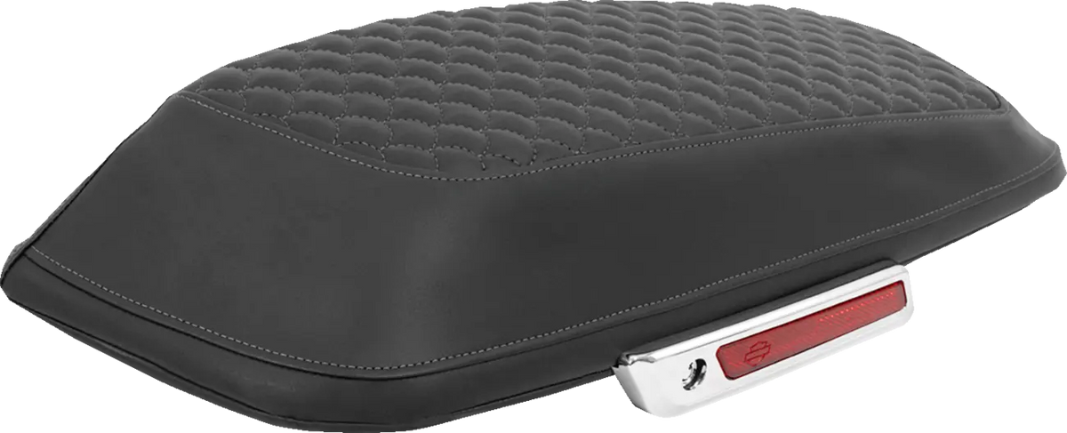 Saddlemen Dragon Scale Saddlebag Lid Covers Gray for FLTR/FLHX