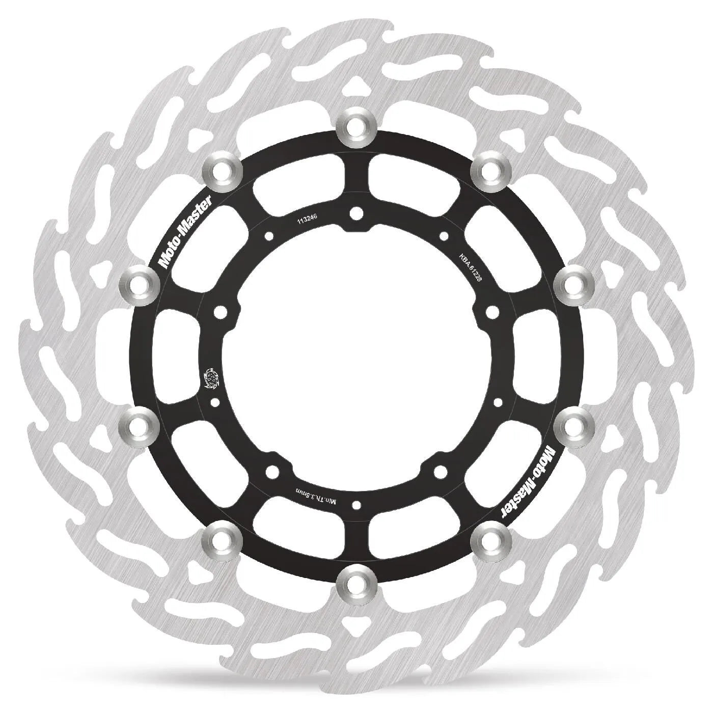 Moto-master Flame Series schwimmend gelagerte Bremsscheibe - 296mm - Vorne