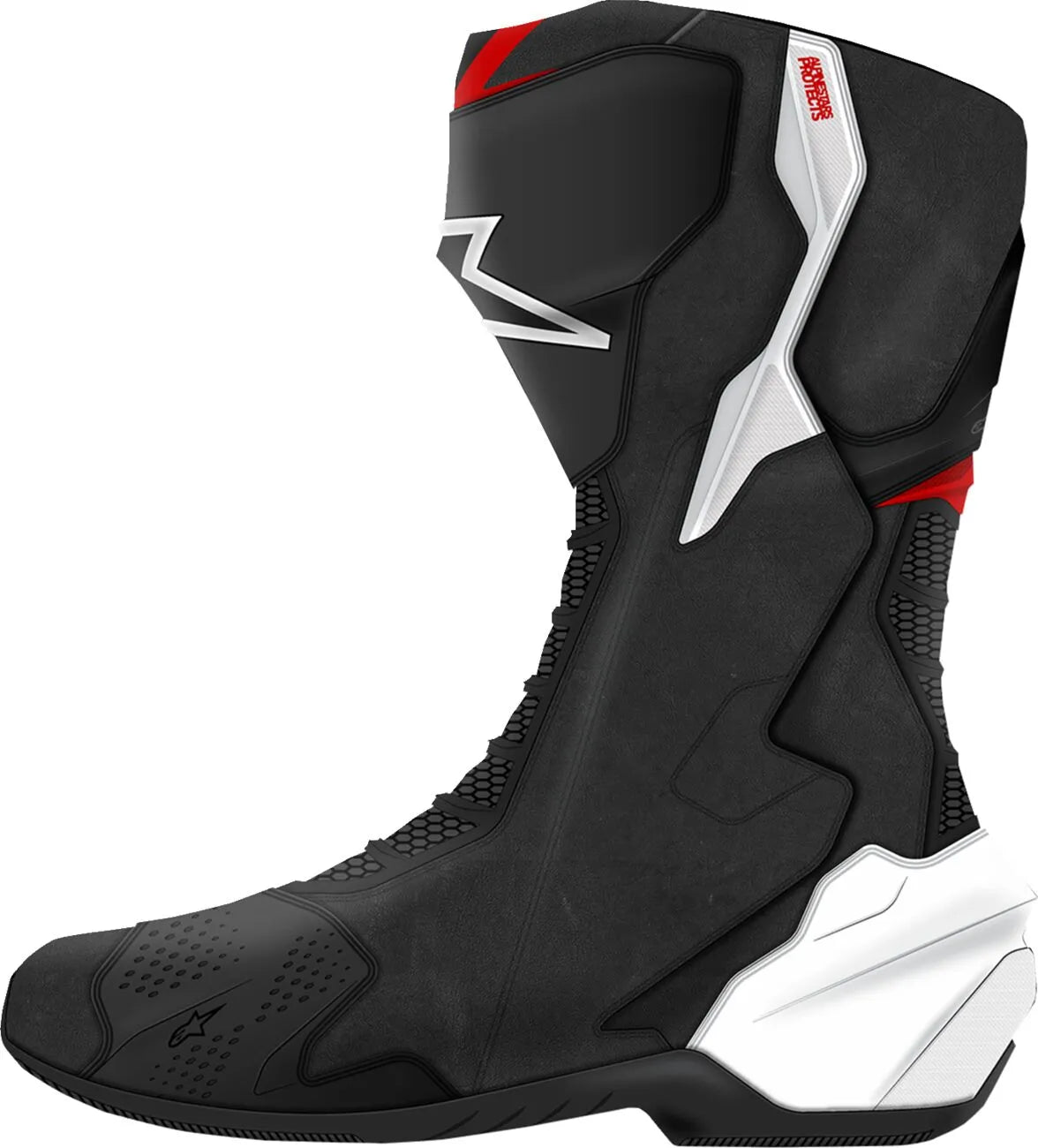 Alpinestars SMX-6 V3 Boots Black/White/Red Graphic