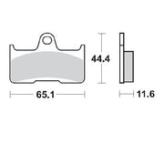 Moto-master Nitro Atv Bremsbeläge Sintermetall - Hinten