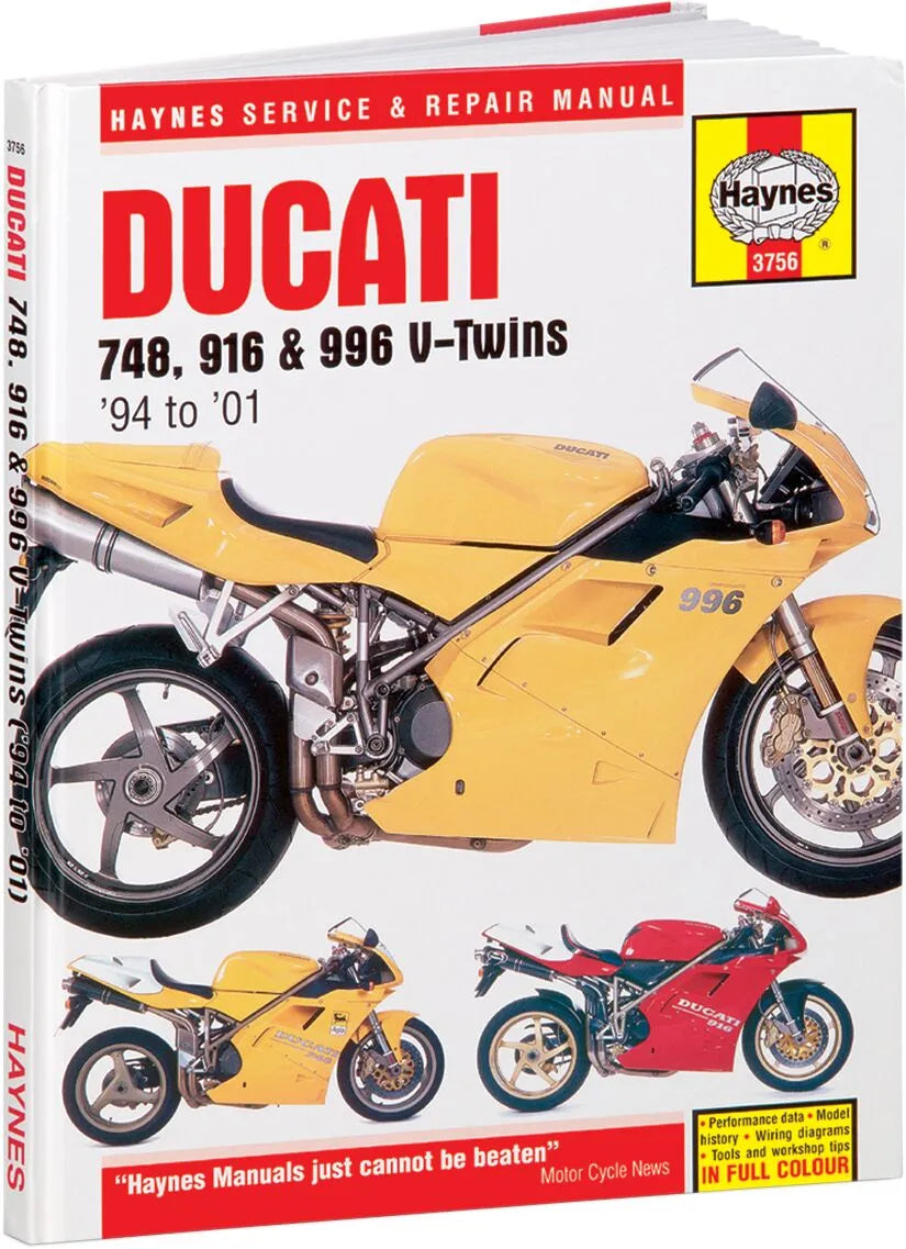 Haynes Repair Manual for Ducati 748 748 S 1994-2001