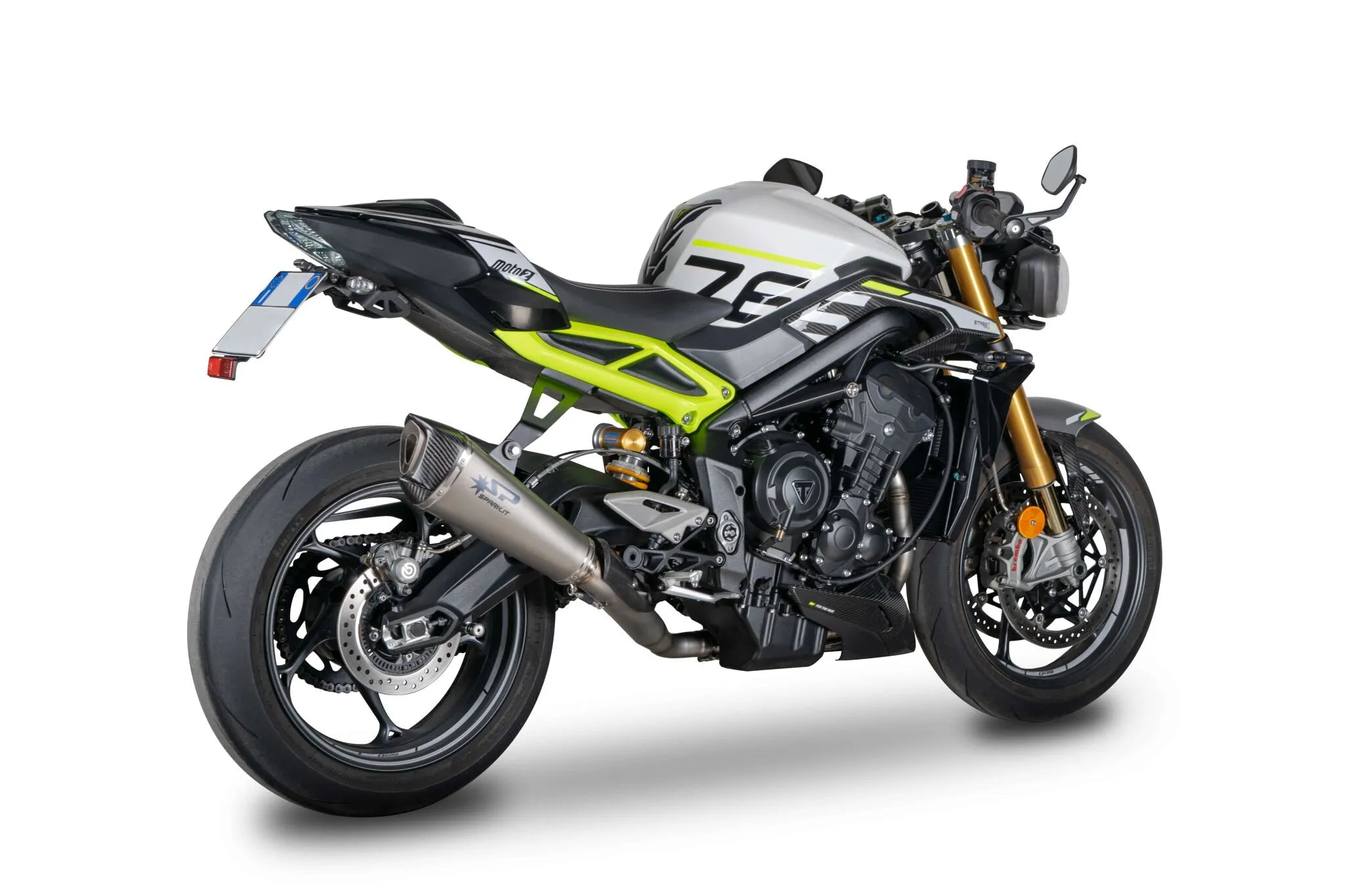 Spark Konix Evo Auspuffanlage Titan/Carbon Fiber