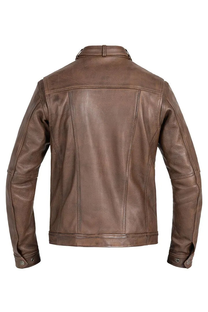 John Doe Drifter Leather Jacket For Men - Brown