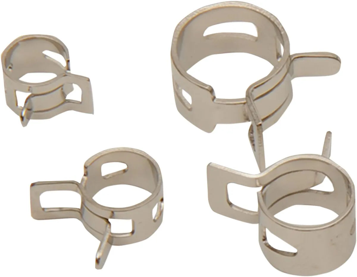 Drag Specialties Self Tensioning Hose Spring Clamps 20 Pack