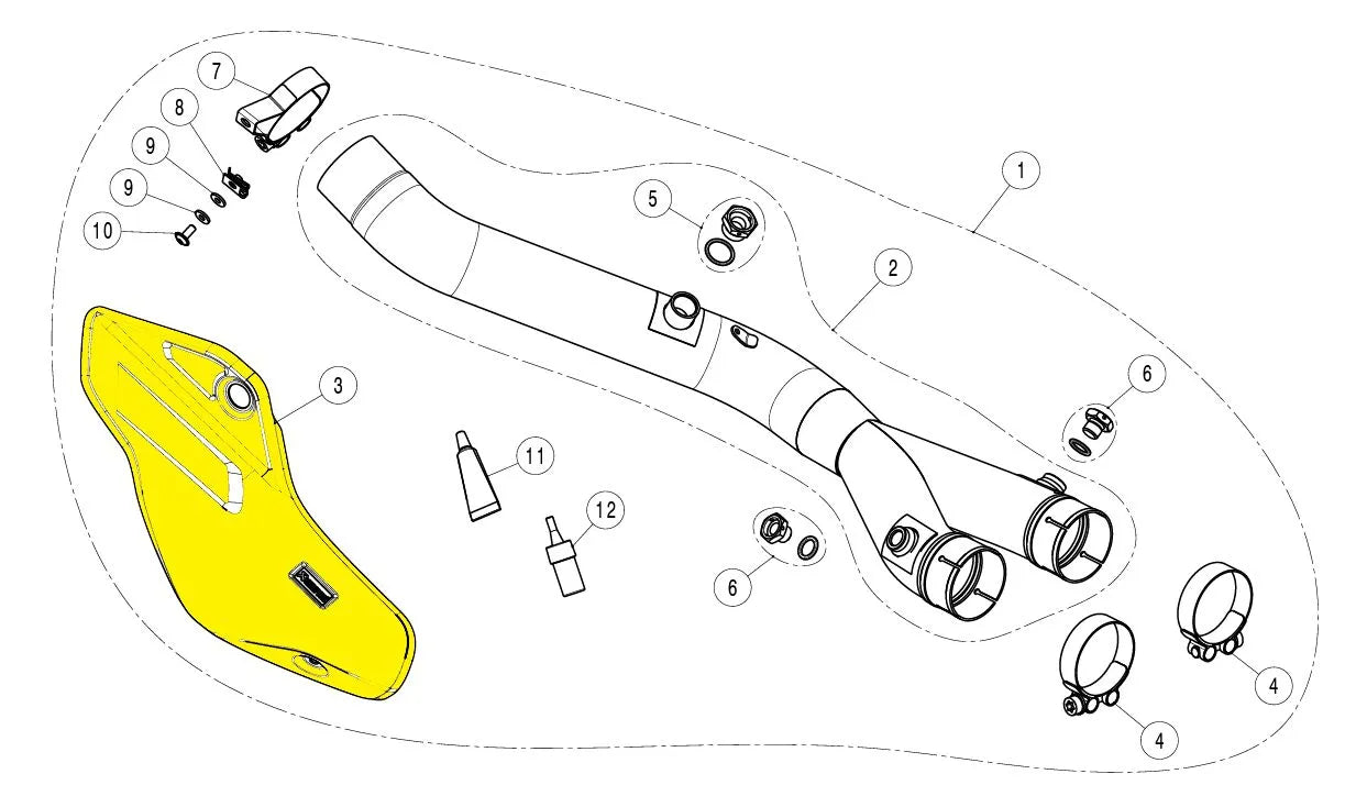 Akrapovic Hitzeschild für Auspuffanlagen