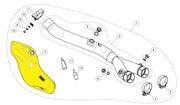 Akrapovic Hitzeschild für Auspuffanlagen
