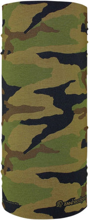 Zan Headgear Motley Tube Neck Tube Woodland Camo