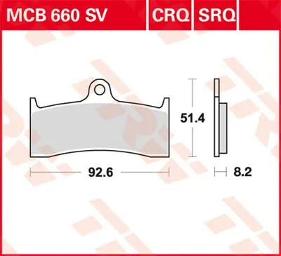 Trw Sv Series Sinterbremsbeläge - Vorne