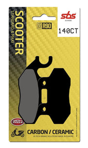 Sbs Ct Scooter Carbon Tech Organic Brake Pads Set - Front & Rear