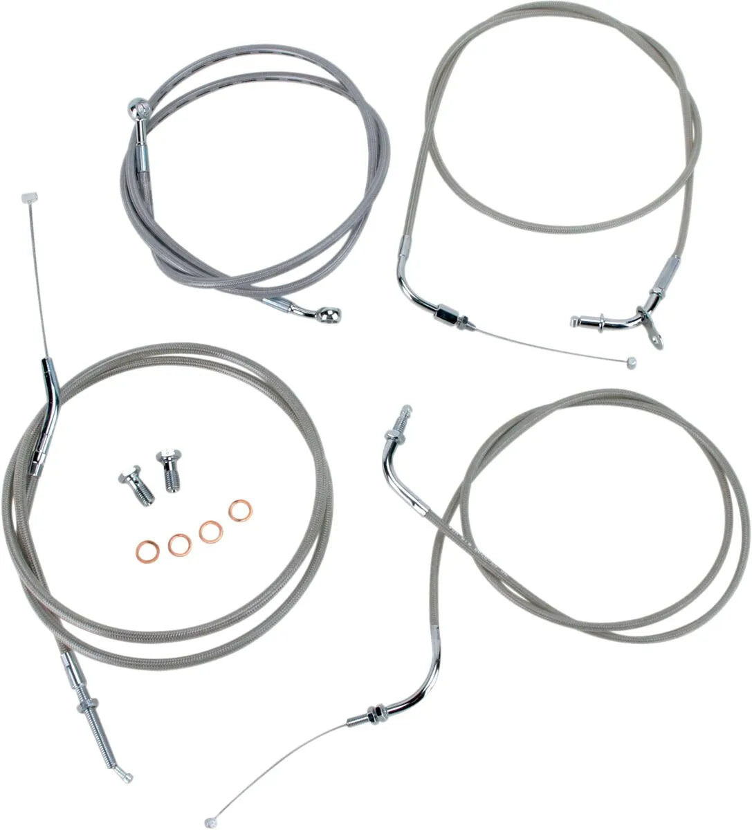 BARON Stainless Cable Kit for 18"-20" Handlebars