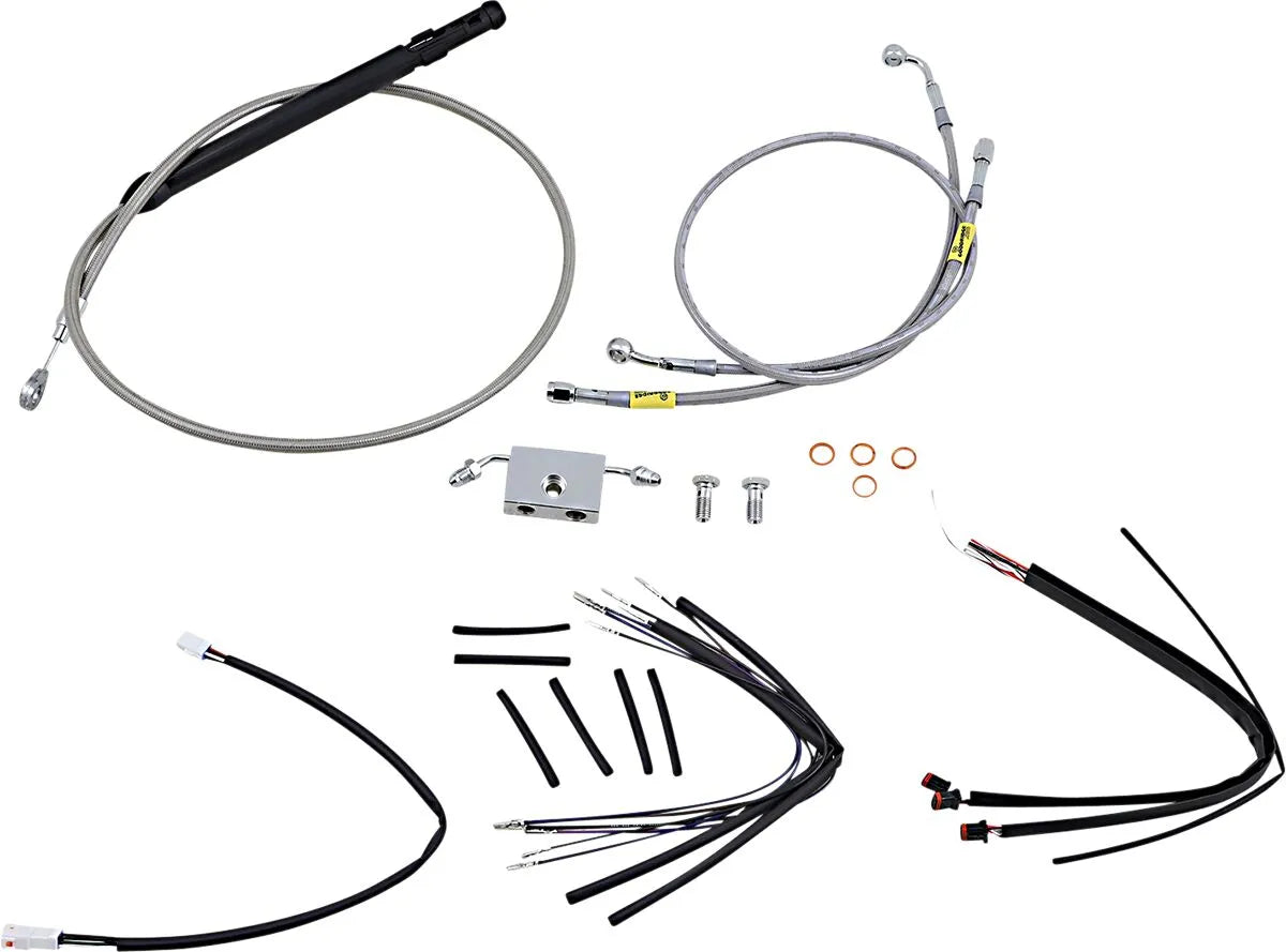 Burly Brand Ape Hanger Cable & Brake Line Kit