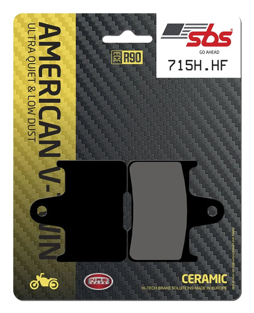 SBS HHF Street Keramik-Organische Bremsbeläge - Hinten
