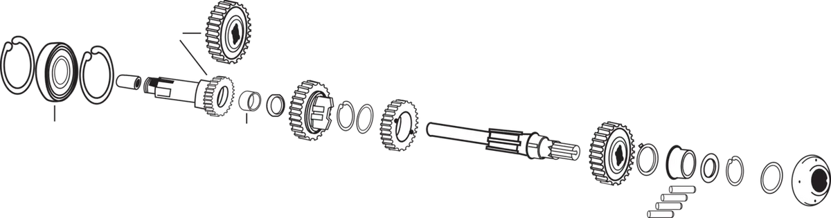 Retaining Rings Main Shaft 3rd for Sportster 900 1956-1990