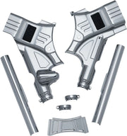 Kuryakyn Deluxe Neck Cover Kit Chrome Frame