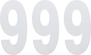 Factory Effex Standard Numbers - White Number 9