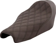 Saddlemen Renegade Solo Seat - Lattice Stitch - For Harley Davidson