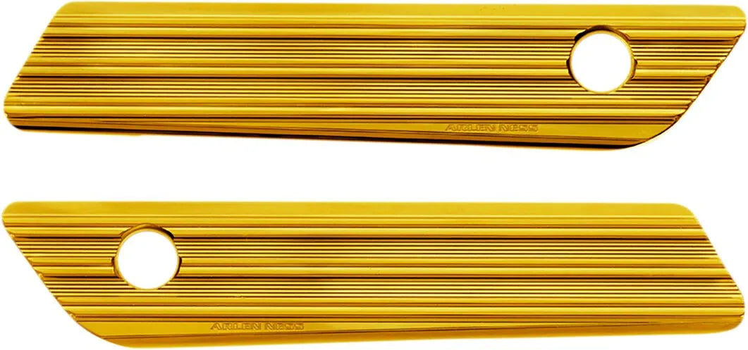 Arlen Ness Gold Saddlebag Latch Covers
