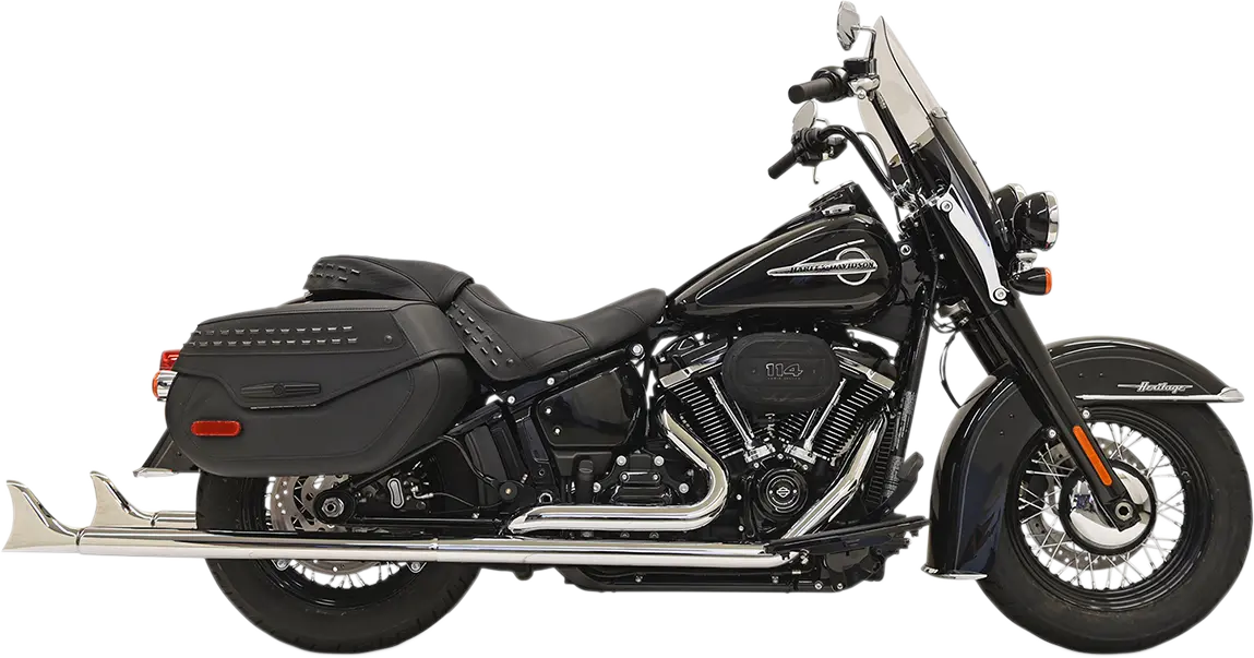 Bassani Xhaust Fishtail True Dual Auspuffanlage Chrom