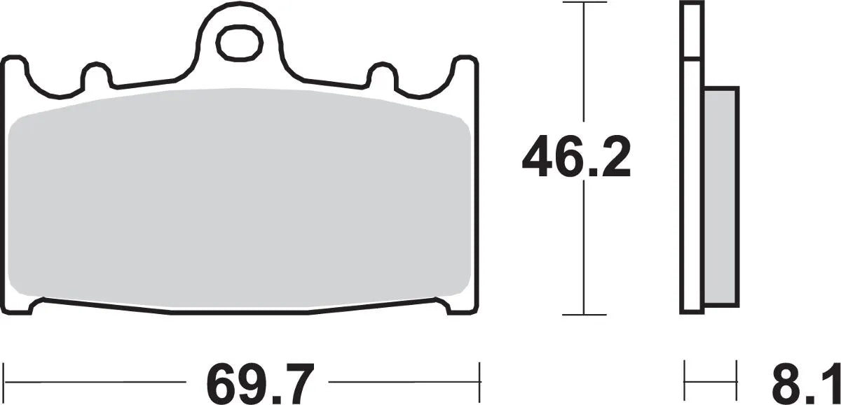Sbs Hs Street Excel Sinter Bremsbeläge Vorne - Vorne