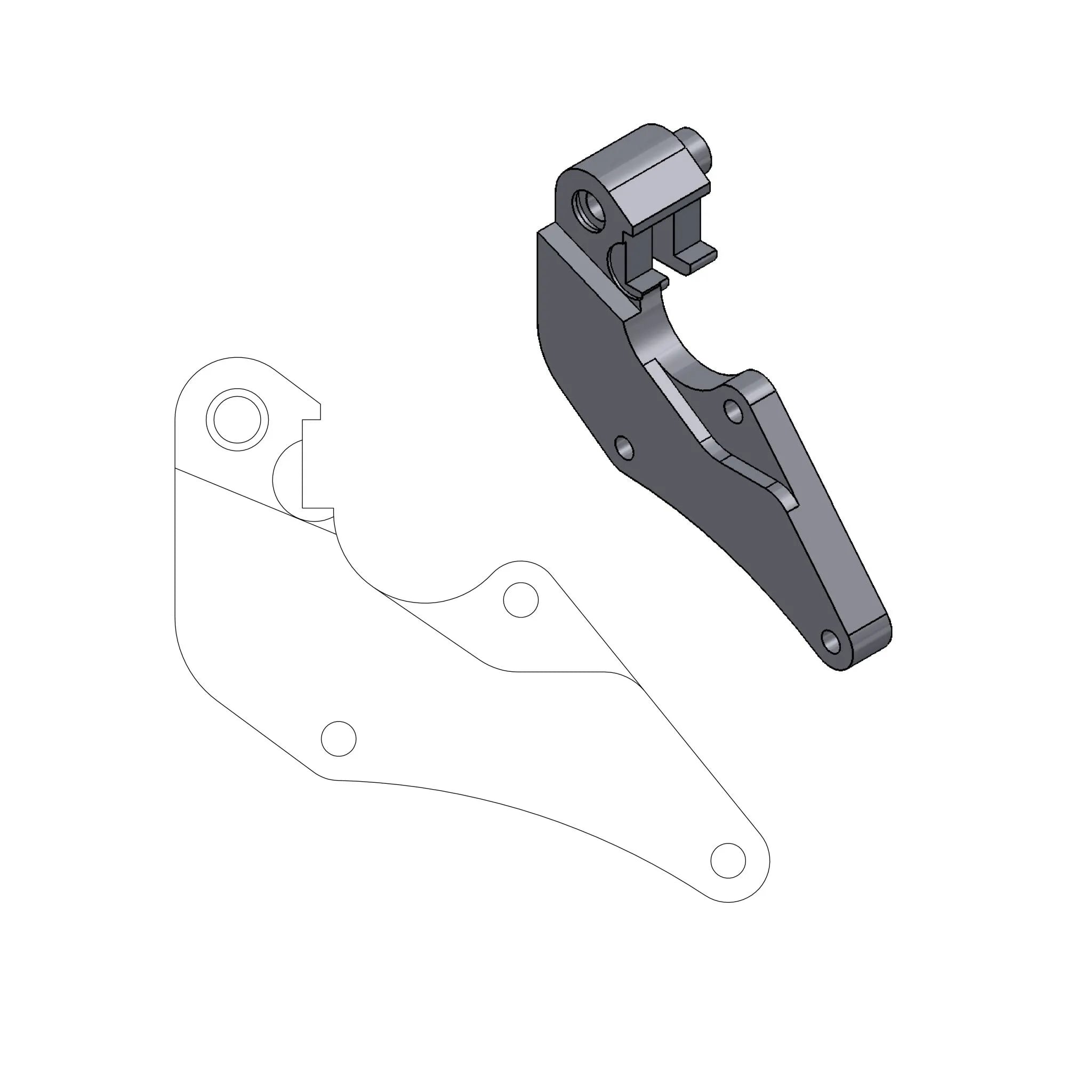 Moto-Master Supermoto Street Rotor Adapter Halterung