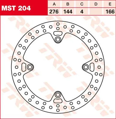 Trw Runder, Fester Bremssattel 250-299mm - Vorne