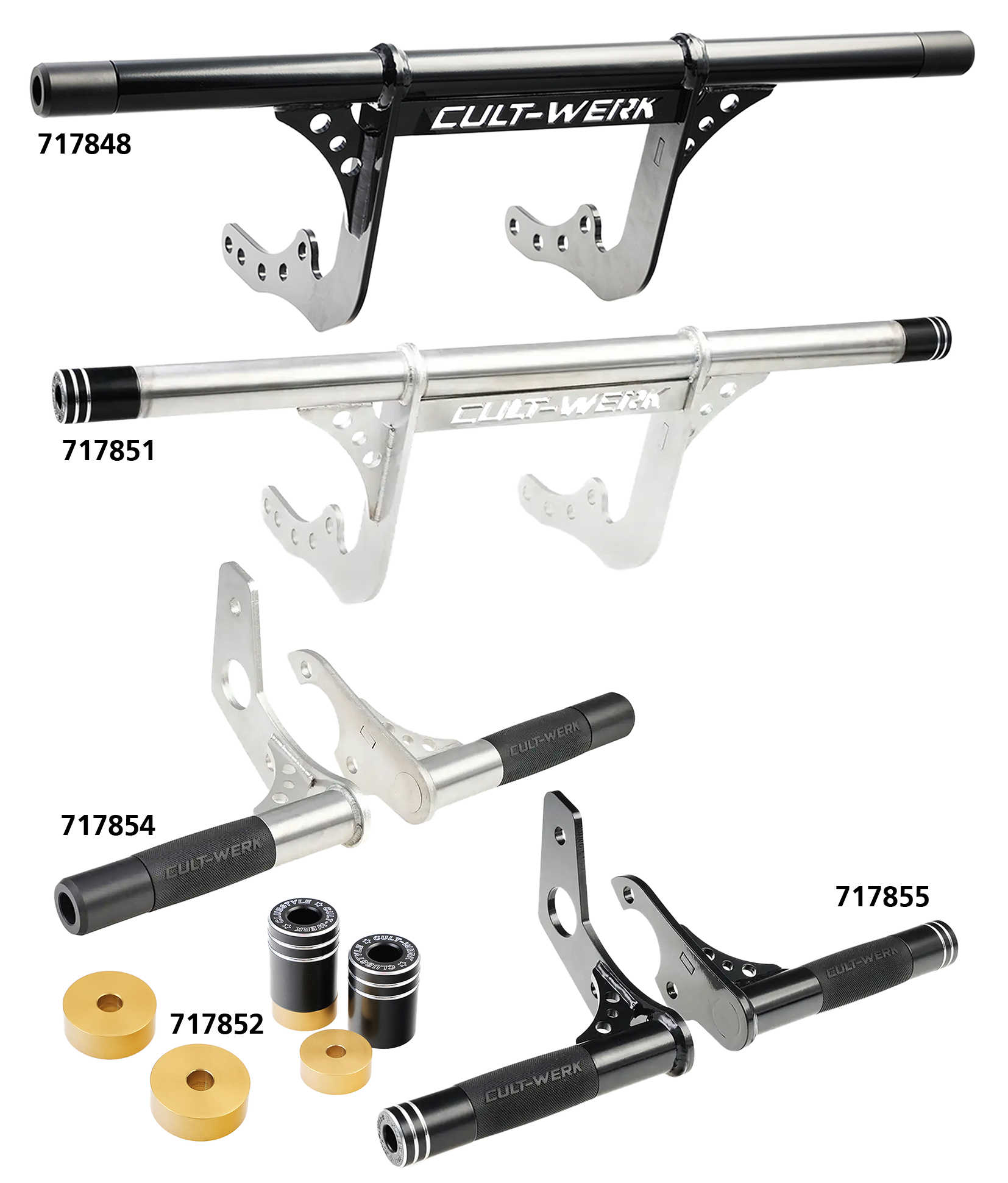 Cult-Werk Crash Bars for Milwaukee Eight Softail – Frame & Rear Suspension