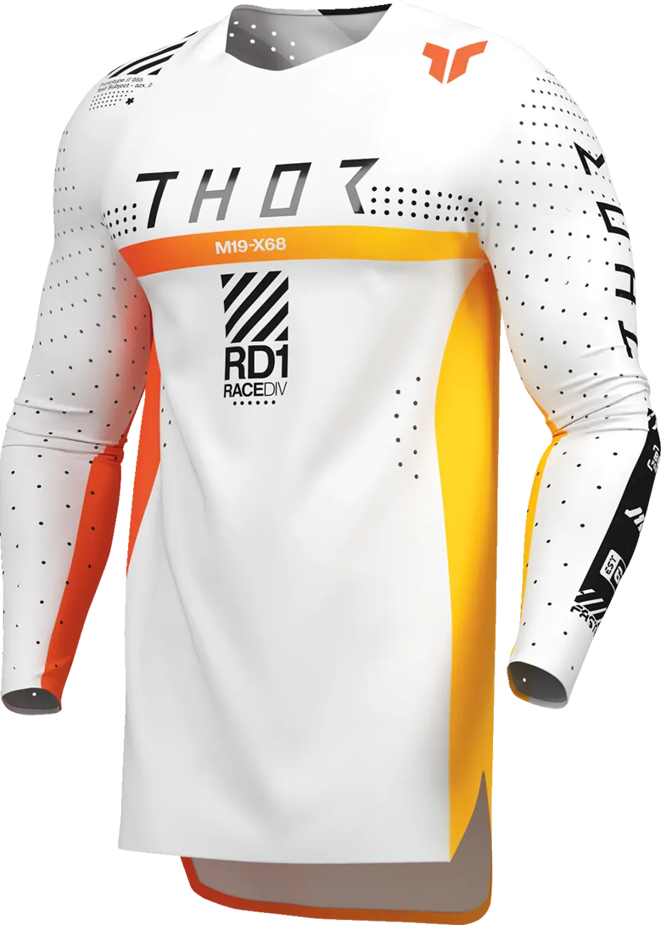 Thor Sportmode Synth Jersey - Black/Yellow/White/Orange