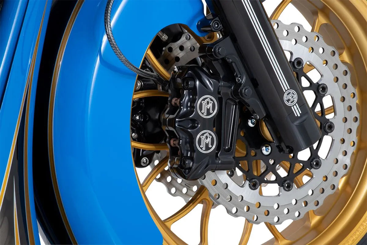 Performance Machine Fork Leg Kit - Black Billet Aluminum