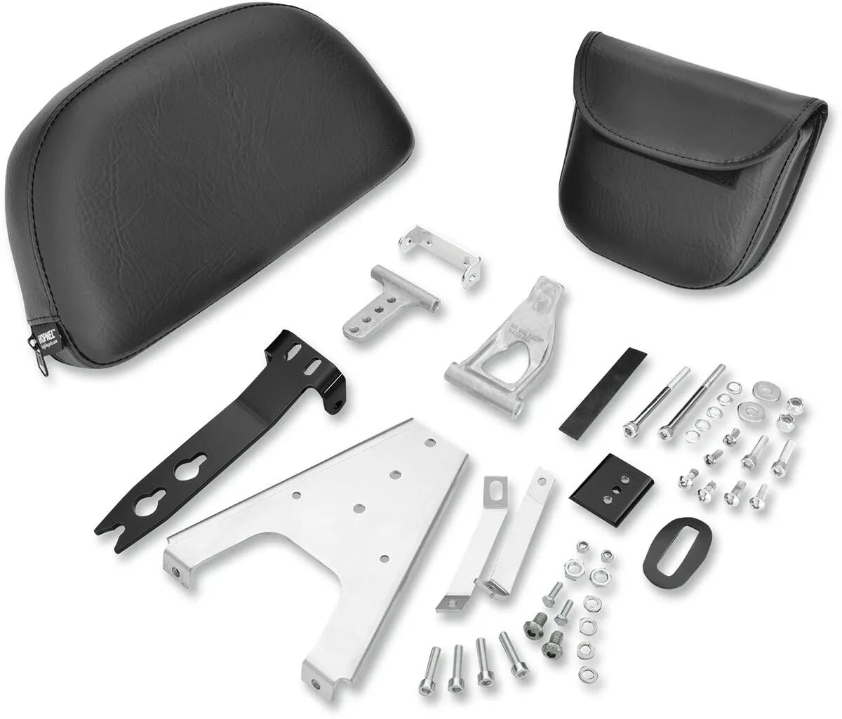 Show Chrome Smart Mount Detachable Motorcycle Backrest