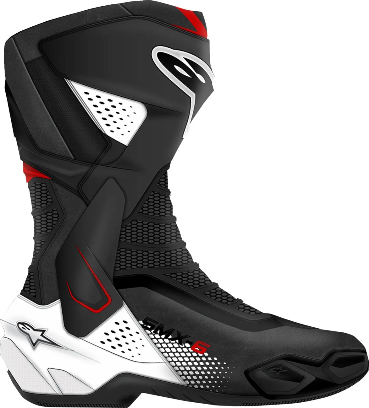 Alpinestars SMX-6 V3 Boots Black/White/Red Graphic