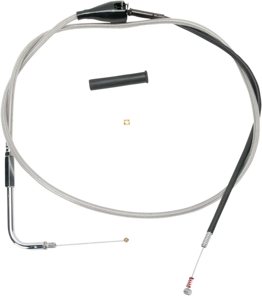 Drag Specialties Stainless Braided Idle Cable