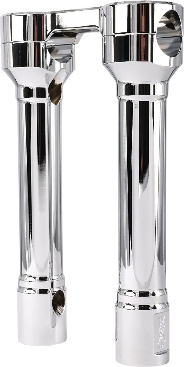 Thrashin Supply Co. Hole Shot Risers - 8" Chrome