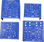 Jims M8 Hardware Organizer Blue Powder-Coated for Milwaukee