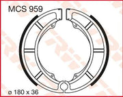 Trw Mcs959 Bremsbacken - Organische Basis - Hinten