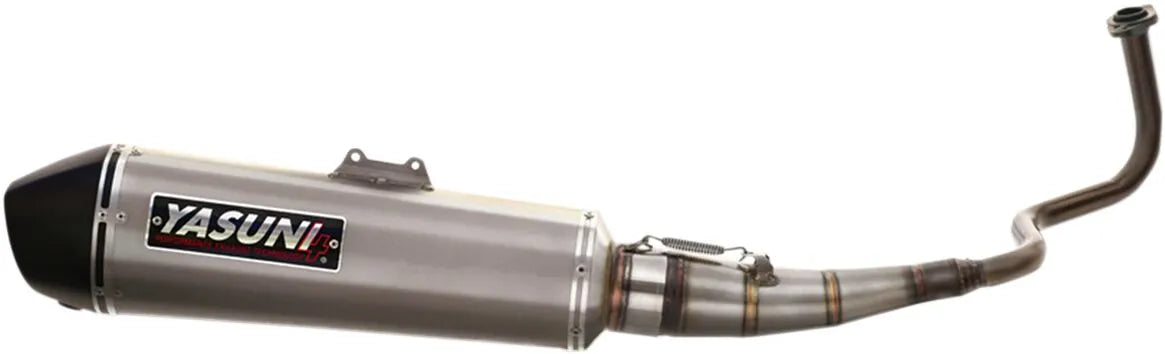 Yasuni Maxiscooter 4t Komplettauspuffanlage - Titanium Look - ECE Straßenzulassung