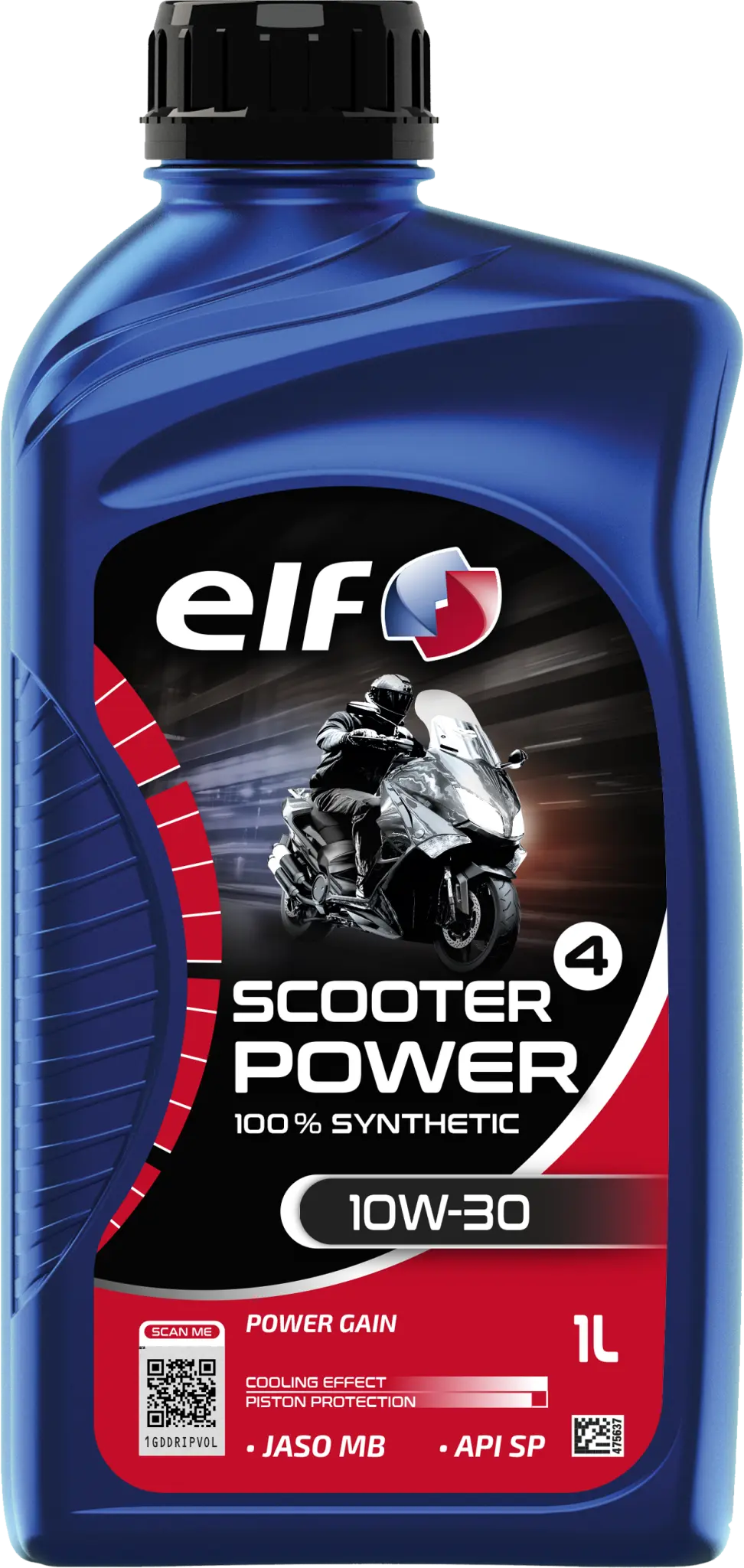 ELF Scooter 4 Power 10W-30 Synthetic Engine Oil 1 Liter