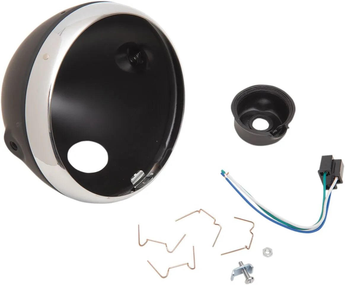 Emgo Lucas Style 7" Side Mount Headlight Shells