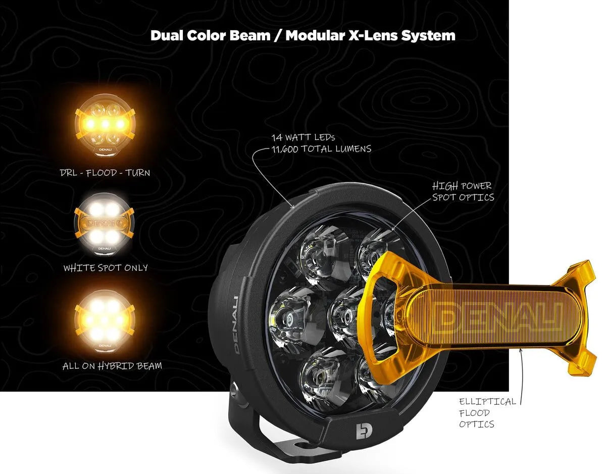 Denali D7 Pro Driving Light Pods | Modular X-lens System
