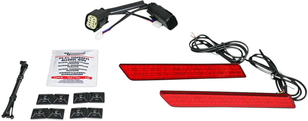 Custom Dynamics Saddlebag Latch Lights - Red Led
