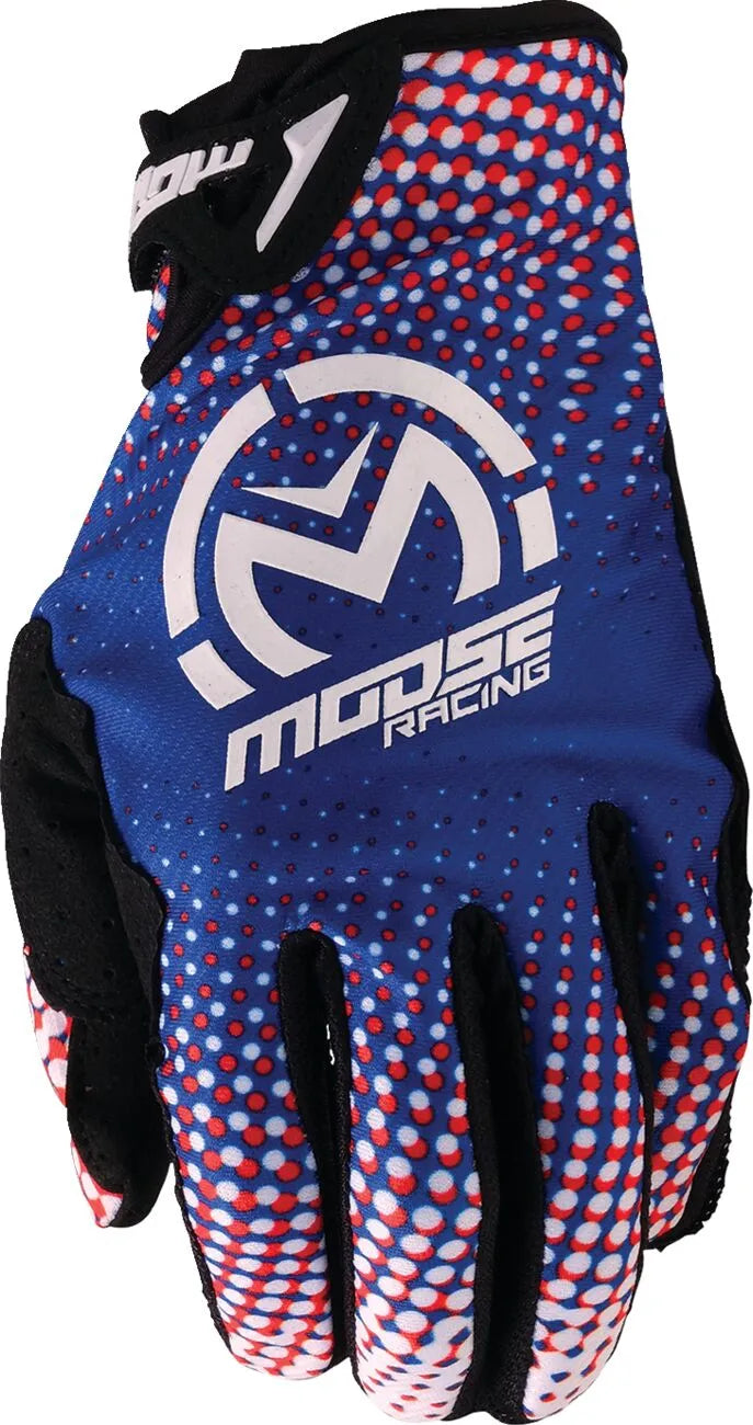 Moose Offroad Soft-Goods SX1 Gloves Red White Blue