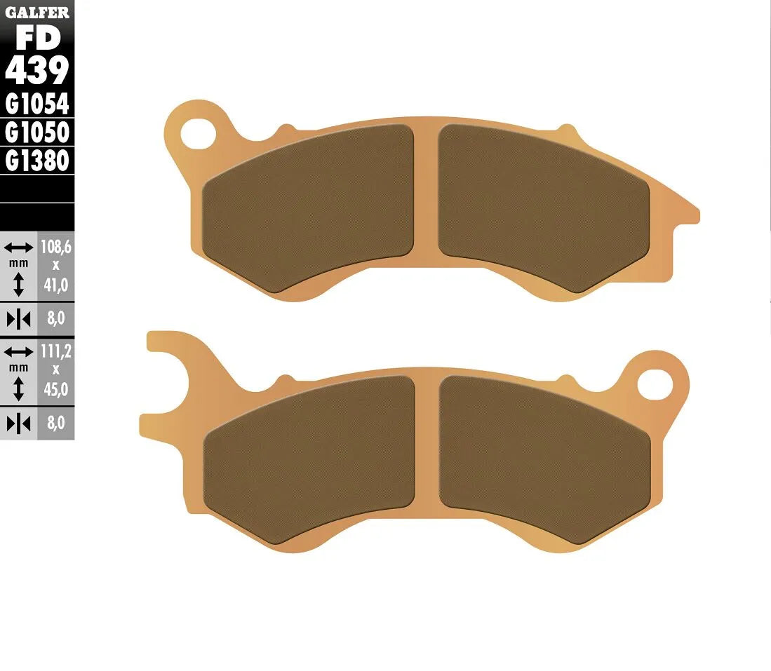 Galfer Hh Sintered Brake Pads For Motorcycles - Front