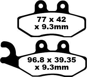 Ebc Sfa Serie Organische Roller Bremsbeläge - Vorne & Hinten