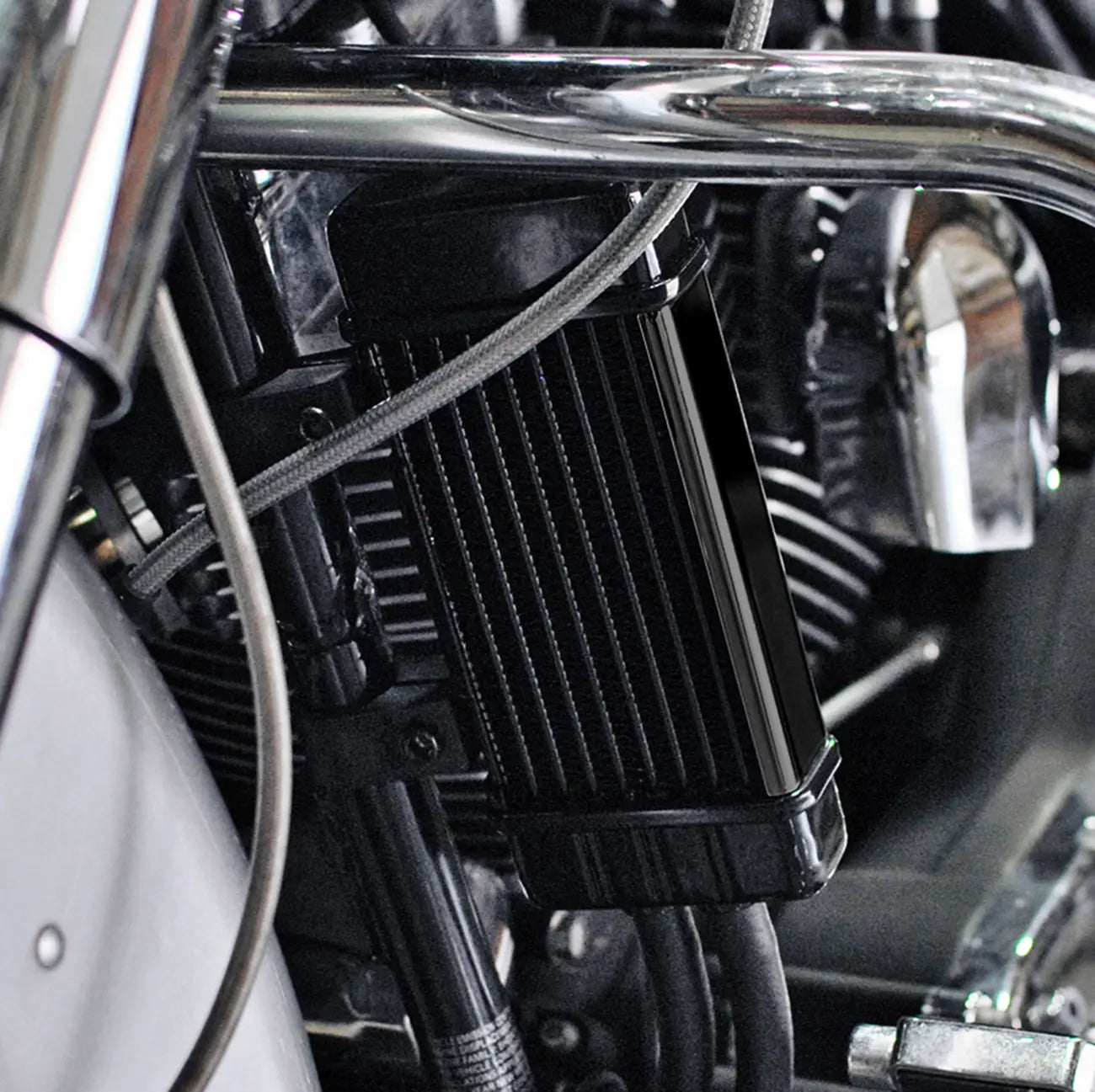 Jagg Oil Coolers Vertical Frame-mount Oil Cooler Kit