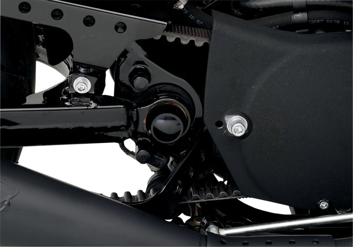 Drag Specialties Swingarm Pivot Bolt Covers - Black