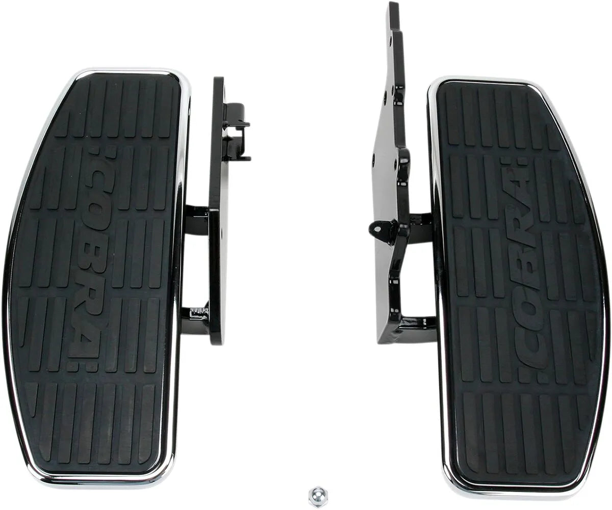 Cobra Classic Floorboard Kit - Black/chrome