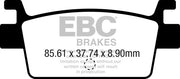 Ebc Sfac Carbon Series Scooter Brake Pads - Rear
