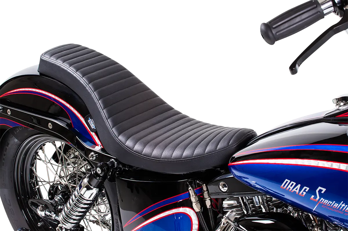 Drag Specialties Classic Stitch Motorcycle Seat - For Harley Davidson