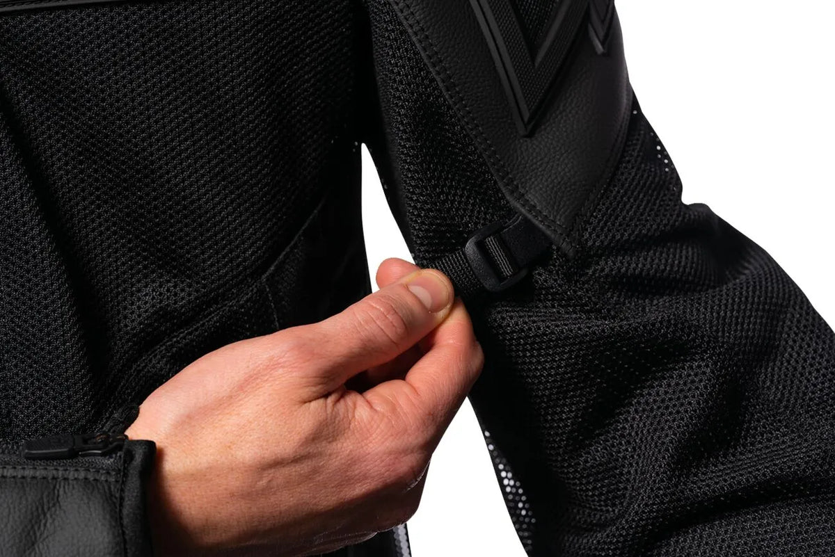 Icon Mesh Af™ Leather Jacket - Black