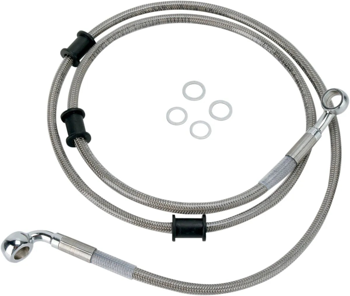 Drag Specialties Bremsleitungssatz aus Edelstahl, vorne oben, 42"