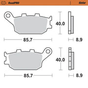 Moto-Master Roadpro Sinter Bremsbelag Hinten - Hinten